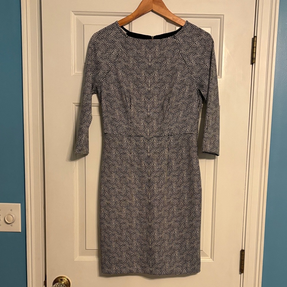 The Limited Black and White Geometric Dress